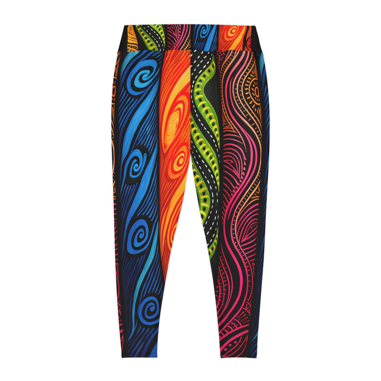 Leggings - Sun and Ocean Inspired Papua New Guinea Islander Design