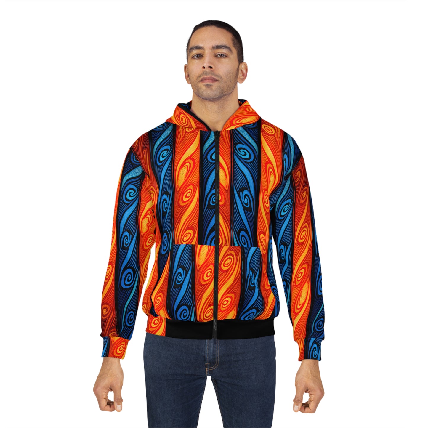 Bilum Inspired Zip Hoodie