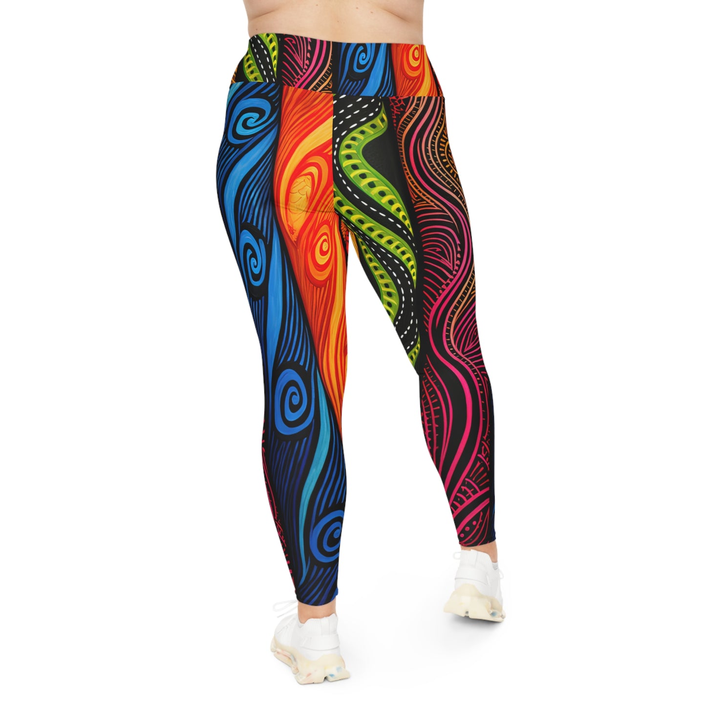 Leggings - Sun and Ocean Inspired Papua New Guinea Islander Design