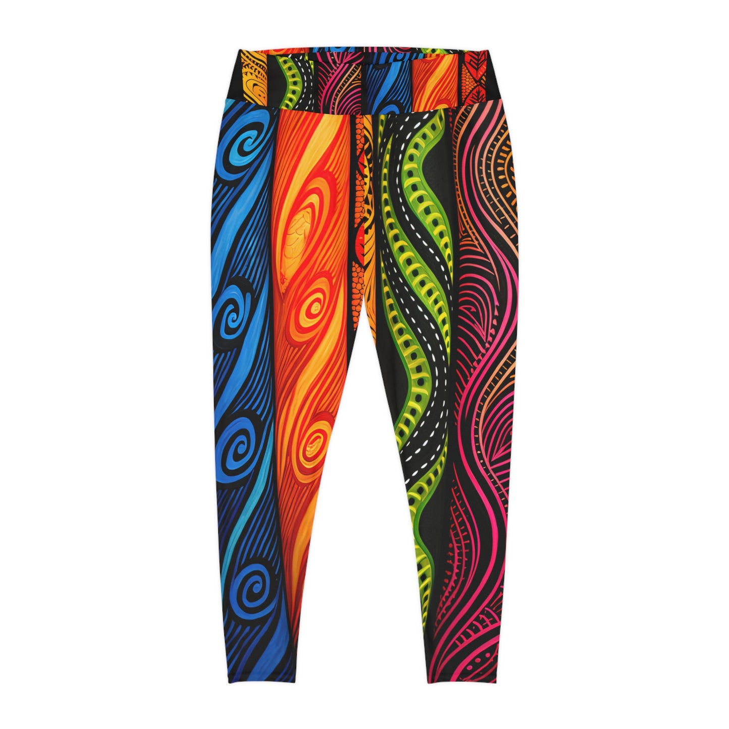 Leggings - Sun and Ocean Inspired Papua New Guinea Islander Design