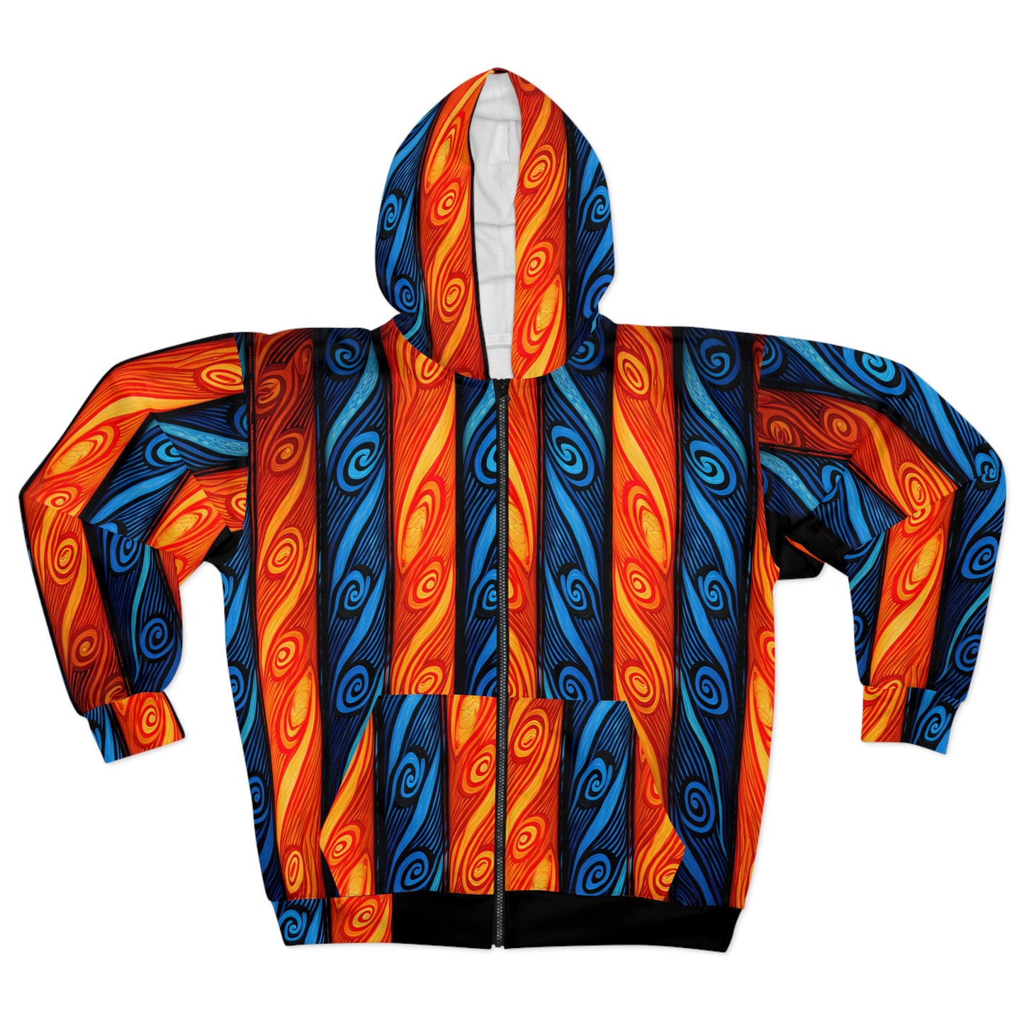 Bilum Inspired Zip Hoodie