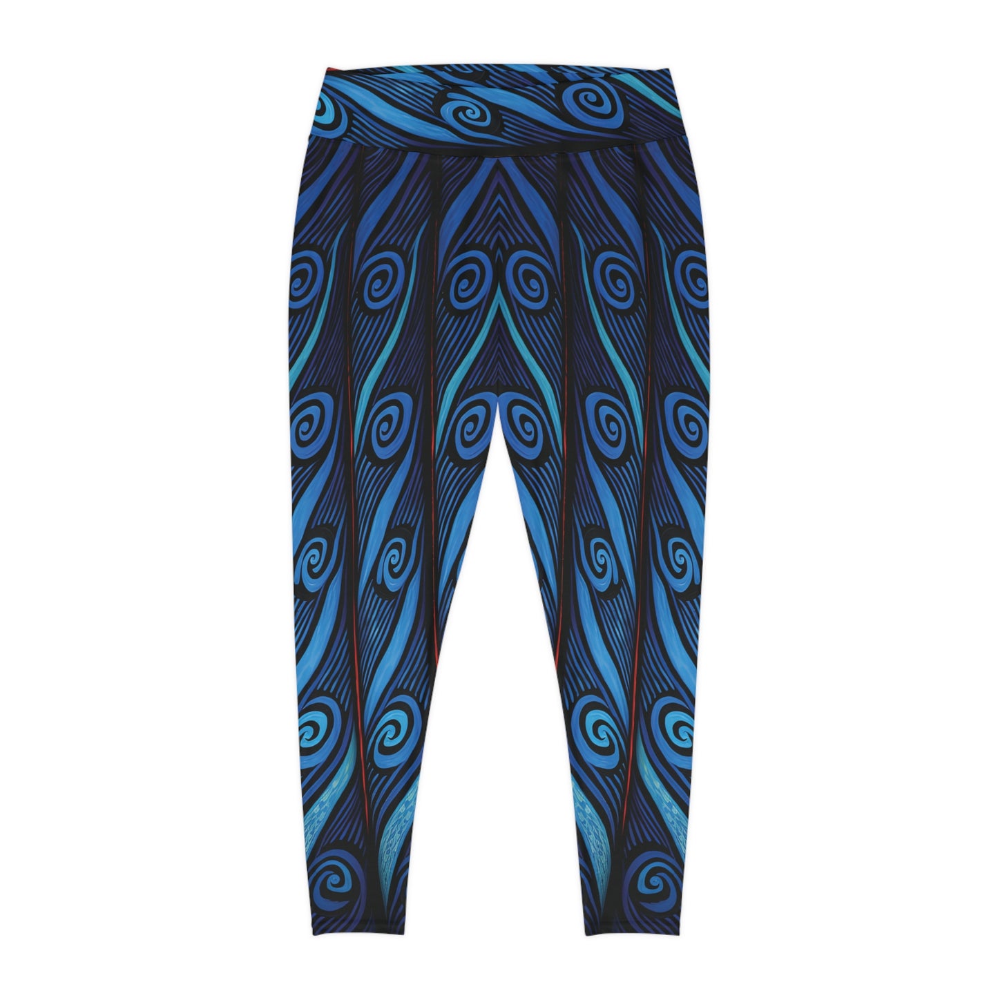 Leggings - Solwara Curls South Pacific Ocean Patterns