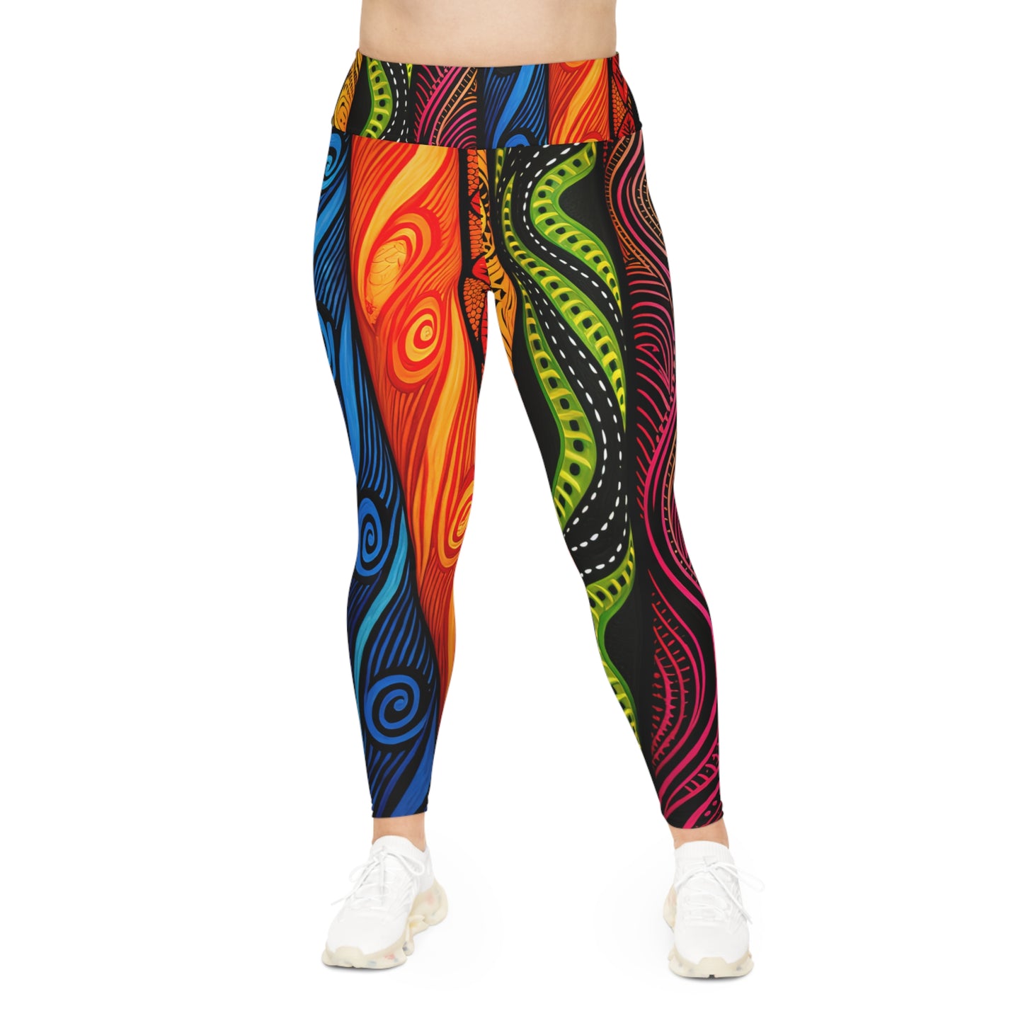 Leggings - Sun and Ocean Inspired Papua New Guinea Islander Design